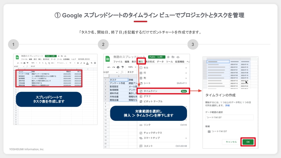 Google スプレッドシート 活用Tips集